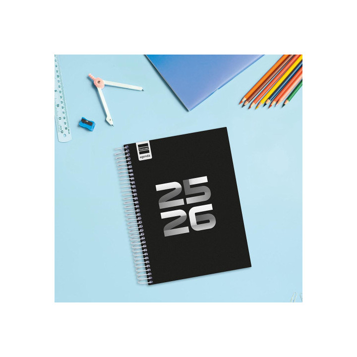 Agenda escolar 2025-2026 cool 4º 155x212 1dia pagina negro+ finocam 645060326