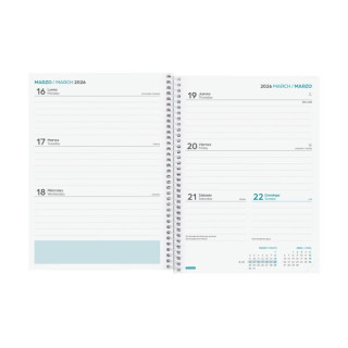 Agenda escolar 2025-2026 cool 4º 155x212 semana vista horizontal rosa+ finocam 645040426