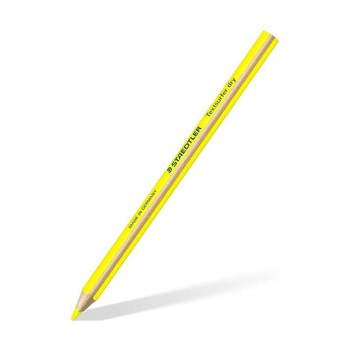 Staedtler Textsurfer Dry 128 64 Lapiz Fluorescente de Color Triangular - Mina de 4mm - Madera de Bosques Sostenibles - Color Am