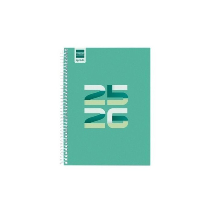 Agenda escolar 2025-2026 cool 4º 155x212 semana vista horizontal verde+ finocam 645040926