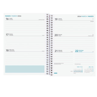 Agenda escolar 2025-2026 cool 8º 120x164 semana vista horizontal rosa+ finocam 645000426