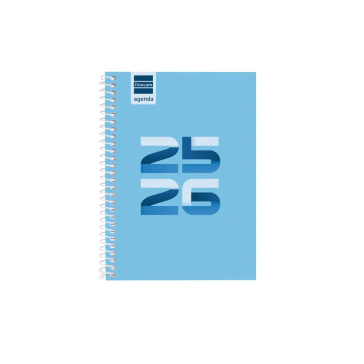 Agenda escolar 2025-2026 cool 8º 120x164 semana vista horizontal azul+ finocam 645000126