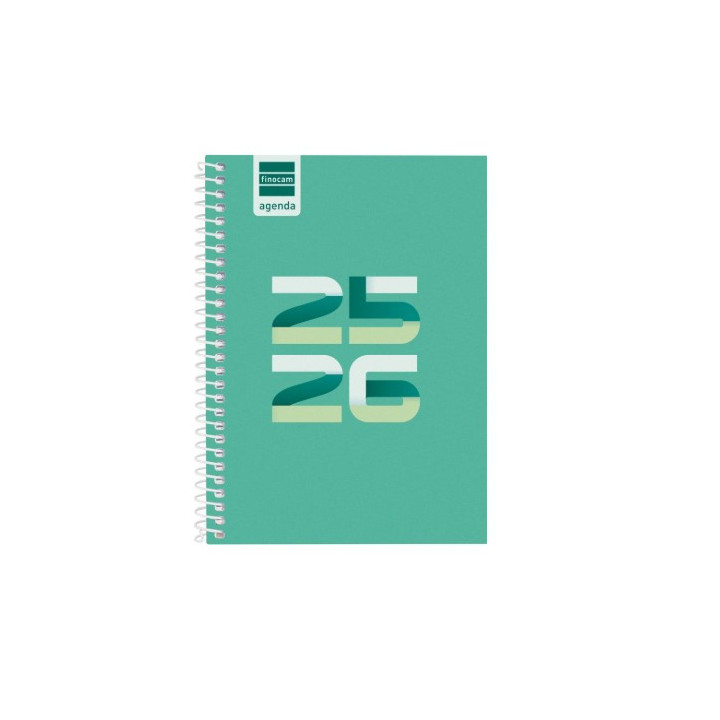 Agenda escolar 2025-2026 cool 8º 120x164 semana vista horizontal verde+ finocam 645000926