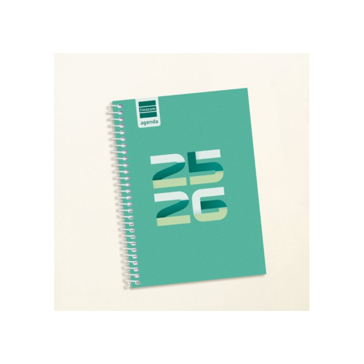 Agenda escolar 2025-2026 cool 8º 120x164 semana vista horizontal verde+ finocam 645000926