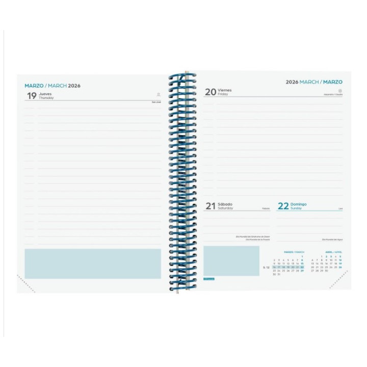 Agenda escolar 2025-2026 diva 4º 155x212 1dia pagina selva+ finocam 536160626