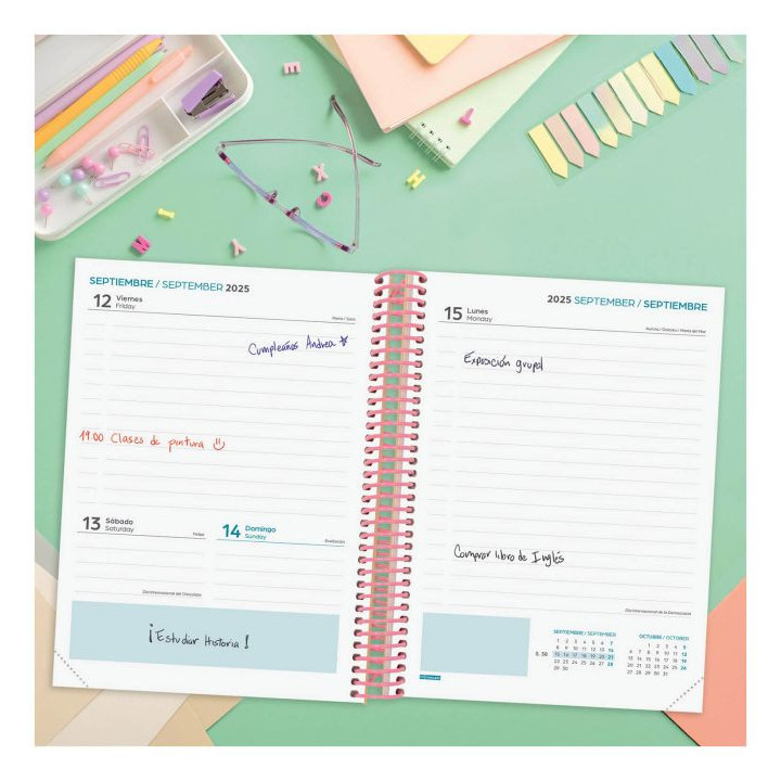 Agenda escolar 2025-2026 diva 4º 155x212 1dia pagina spring+ finocam 536160426