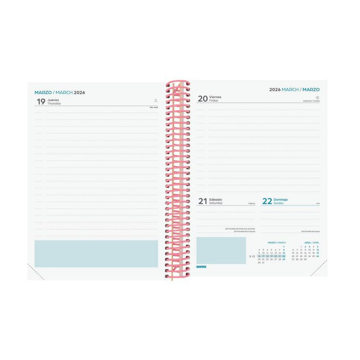Agenda escolar 2025-2026 diva 4º 155x212 1dia pagina spring+ finocam 536160426