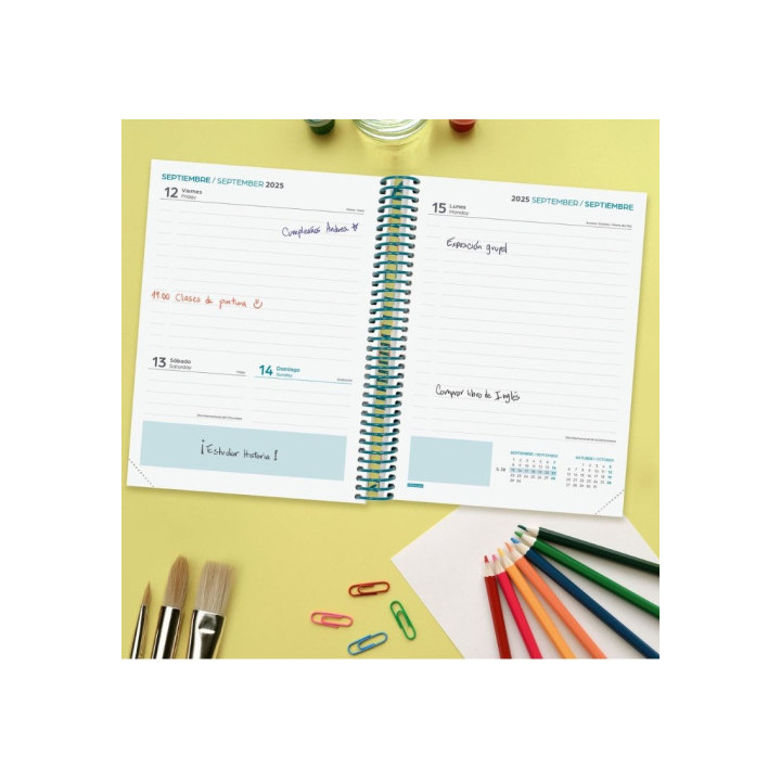 Agenda escolar 2025-2026 diva 4º 155x212 1dia pagina colors+ finocam 536160526