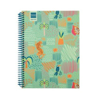 Agenda escolar 2025-2026 diva 4º 155x212 semana vista horizontal selva+ finocam 536140626