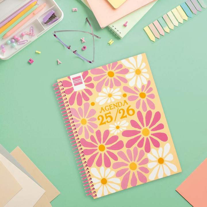 Agenda escolar 2025-2026 diva 4º 155x212 semana vista horizontal spring+ finocam 536140426