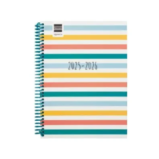 Agenda escolar 2025-2026 diva 4º 155x212 semana vista horizontal colors+ finocam 536140526