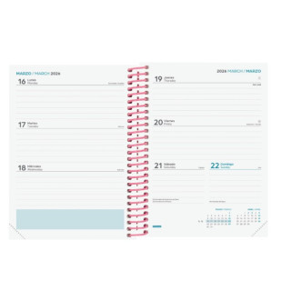 Agenda escolar 2025-2026 diva 8º 120x164 semana vista horizontal spring+ finocam 536100426