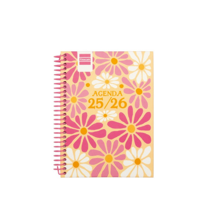 Agenda escolar 2025-2026 diva 8º 120x164 semana vista horizontal spring+ finocam 536100426