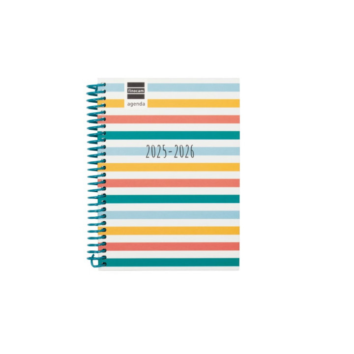 Agenda escolar 2025-2026 diva 8º 120x164 semana vista horizontal colors+ finocam 536100526