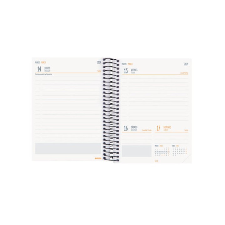 Agenda 16 meses septiembre 2025-diciembre 2026 tempus 4º 155x212 semana vista vertical azul+ finocam 626600426