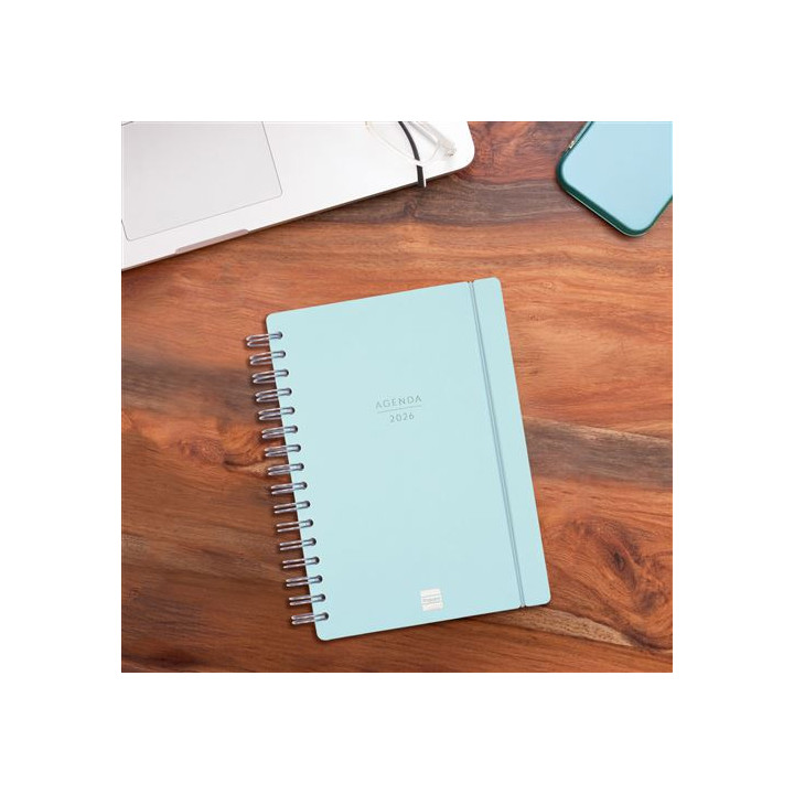 Agenda 16 meses septiembre 2025-diciembre 2026 haiku e10-155x212 semana vista horizontal azul+ finocam 627400426