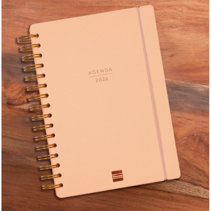 Agenda 16 meses septiembre 2025-diciembre 2026 haiku e10-155x212 semana vista horizontal coral+ finocam 627400326