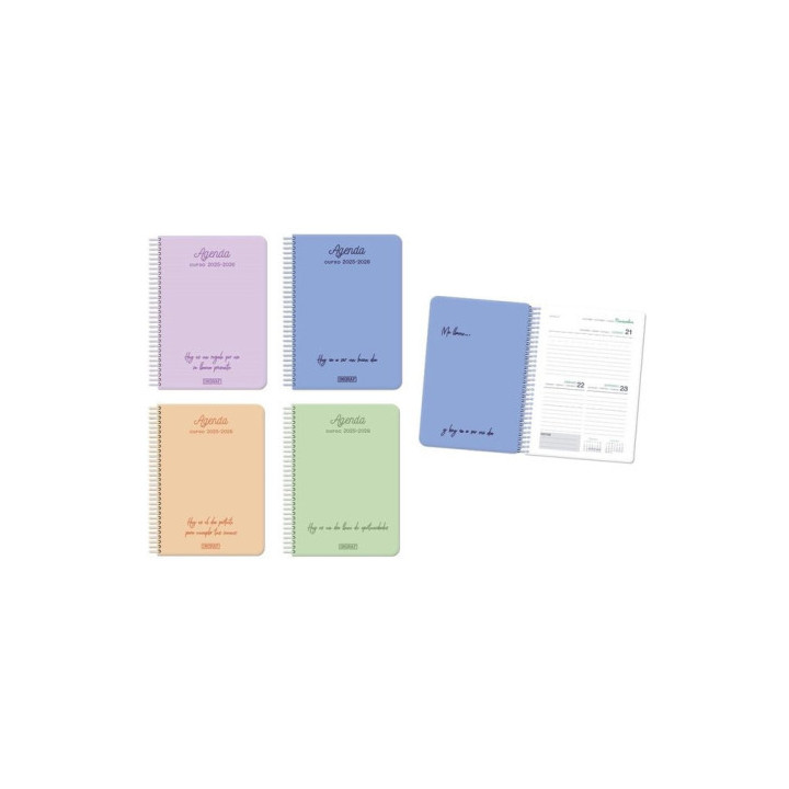 Agenda escolar 2025-2026 positive 4º 2dia pagina tapa carton ingraf 333357