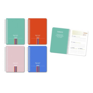 Agenda escolar 2025-2026 mediterraneo 4 semana vista tapa carton ingraf 333363