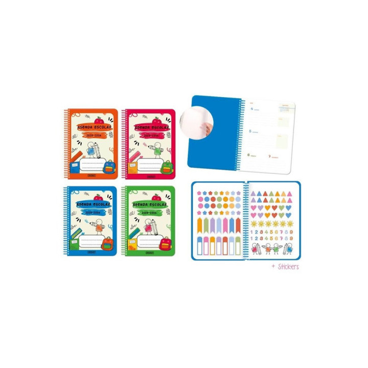 Agenda escolar 2025-2026 back to school 4º semana vista tapa polipropileno ingraf 333352