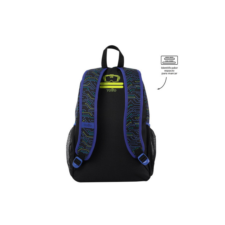 Mochila morral mettaverse l totto mj04mtv003-2320-5cel