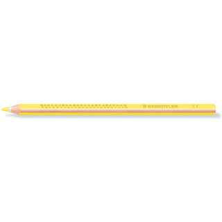 Staedtler Jumbo Noris 128 Lapiz Triangular de Color - Mina de 4mm - Resistencia a la Rotura - Diseño Ergonomico - Color Amaril