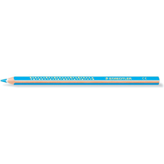 Staedtler Jumbo Noris 128 Lapiz Triangular de Color - Mina de 4mm - Resistencia a la Rotura - Diseño Ergonomico - Color Azul C