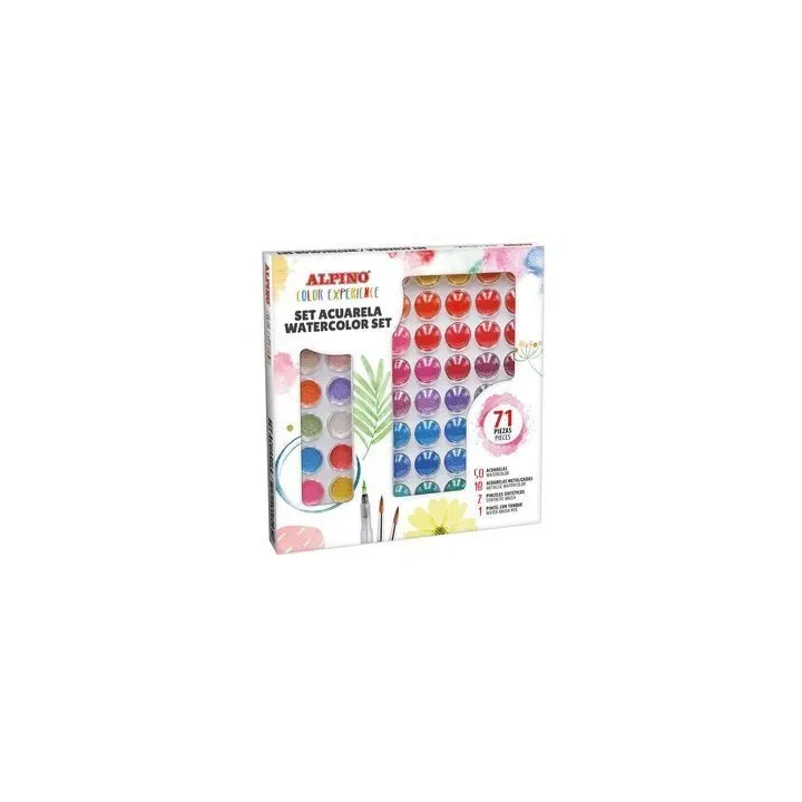 Set watercolor color experience 71 pzas alpino aq001040
