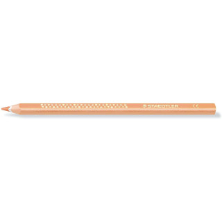 Staedtler Jumbo Noris 128 Lapiz Triangular de Color - Mina de 4mm - Resistencia a la Rotura - Diseño Ergonomico - Color Beige