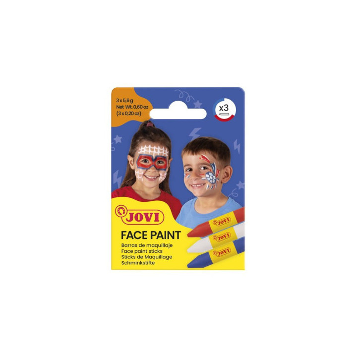 Set maquillaje face paint estuche de 3 barras adventure jovi 175ad