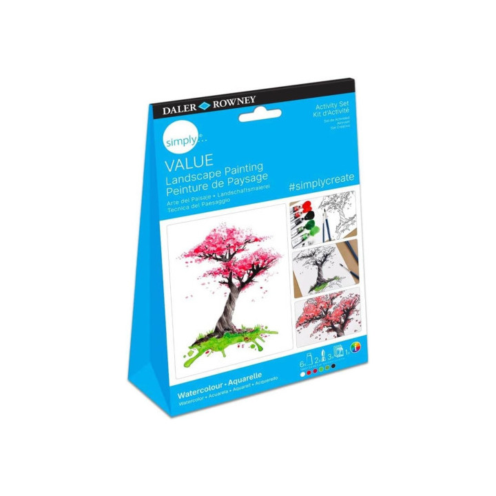 Set de pintura acuarela paisaje daler rowney d134950111