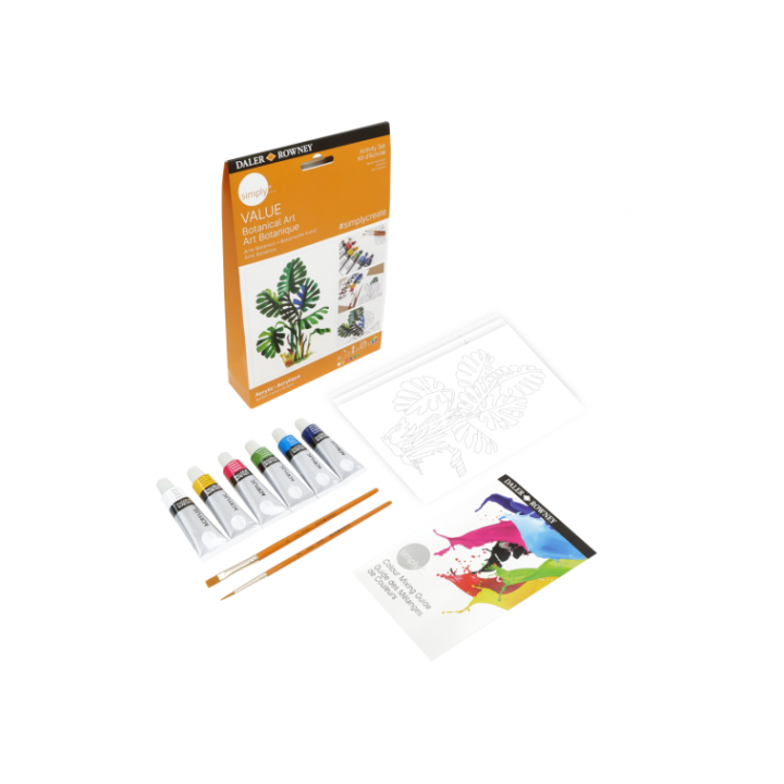 Set de pintura acrílico botánico daler rowney d126900111
