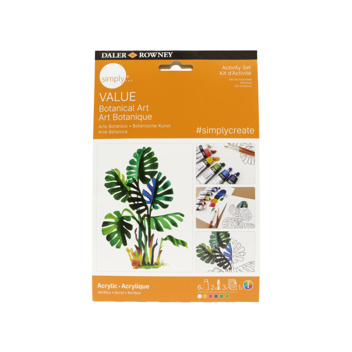 Set de pintura acrílico botánico daler rowney d126900111