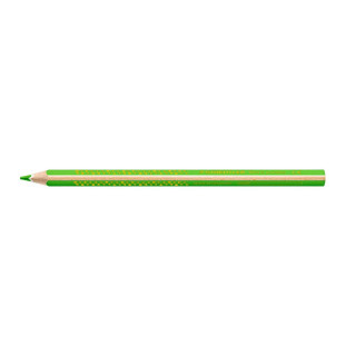 Staedtler Jumbo Noris 128 Lapiz Triangular de Color - Mina de 4mm - Resistencia a la Rotura - Diseño Ergonomico - Color Verde