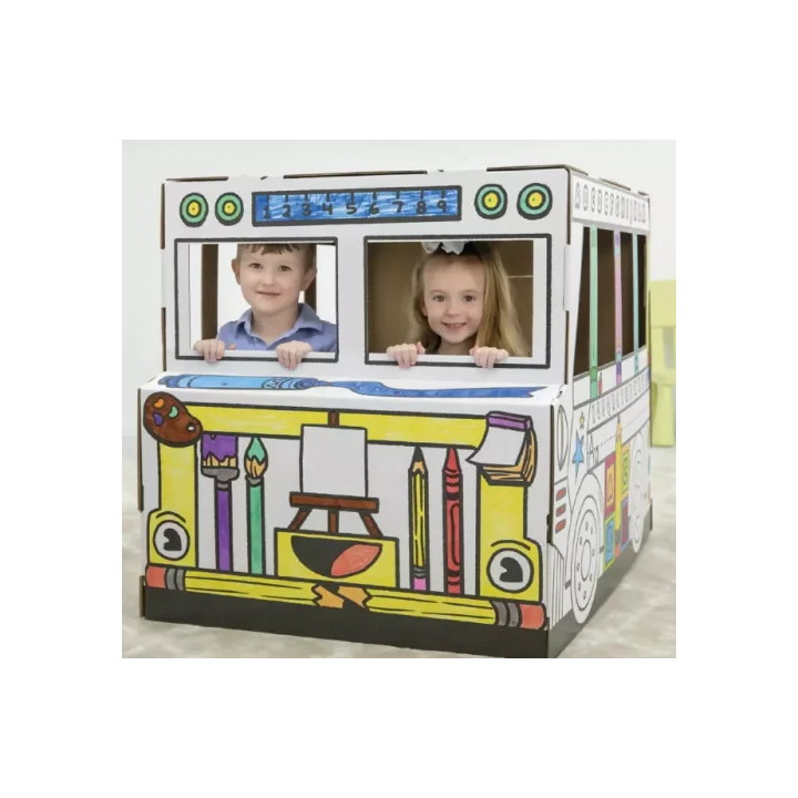 Casita de cartón pintar y jugar bankers box 100130976