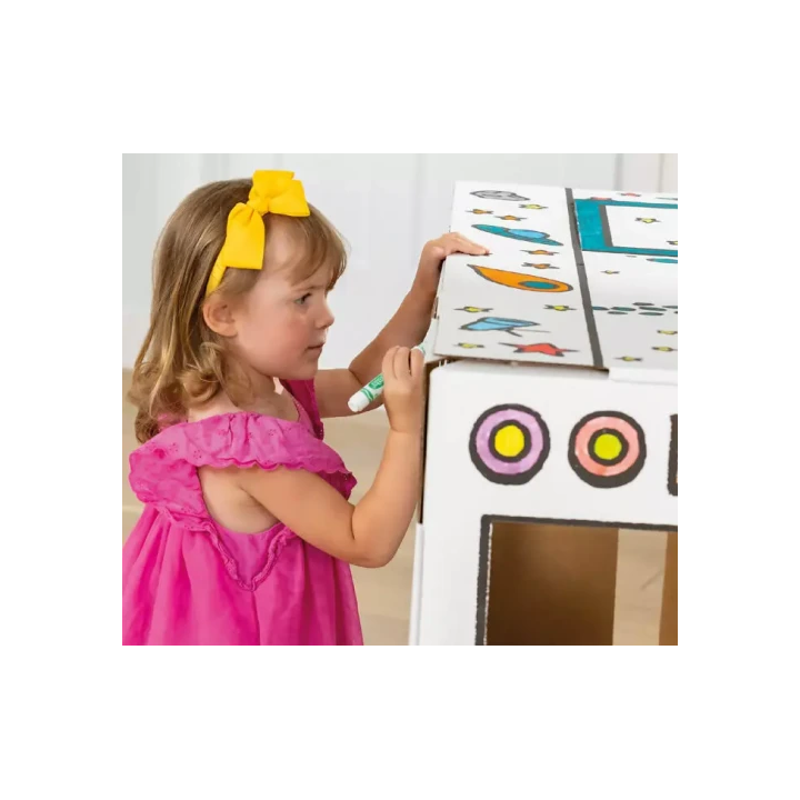 Casita de cartón pintar y jugar bankers box 100130976