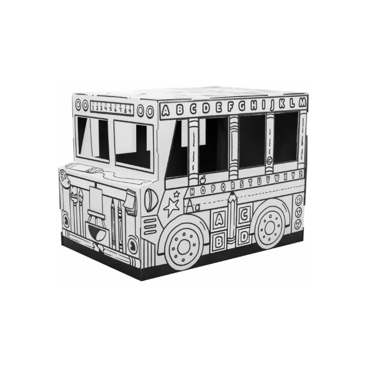 Casita de cartón pintar y jugar bankers box 100130976