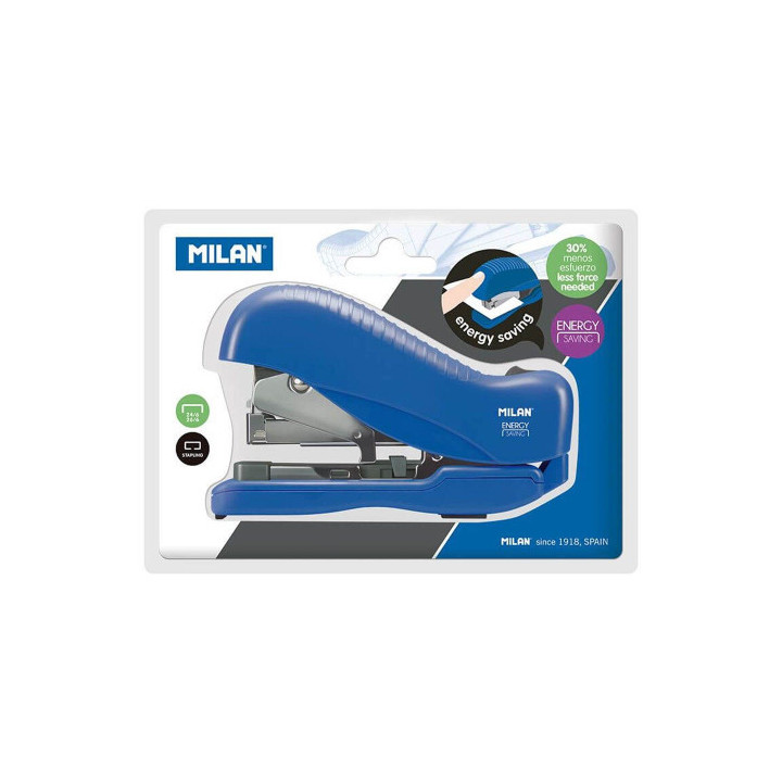 Blíster grapadora energy saving azul marino