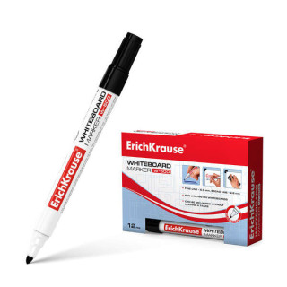Erichkrause W-500 Rotulador para Pizarra Blanca - Punta en Forma de Bala - Trazo de 0.8 a 2.5mm - Tinta a Base de Alcohol - Col