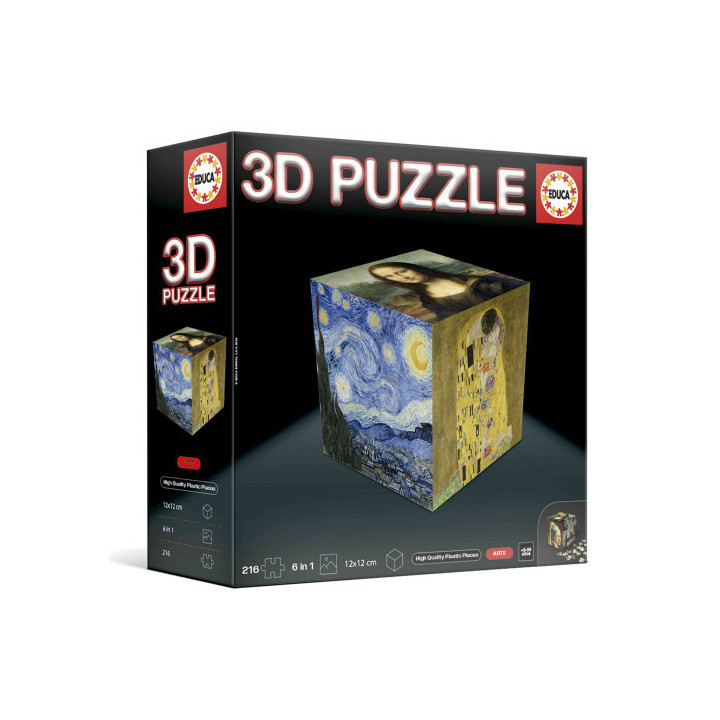 Puzzle cubo 3d arte educa borras 20123