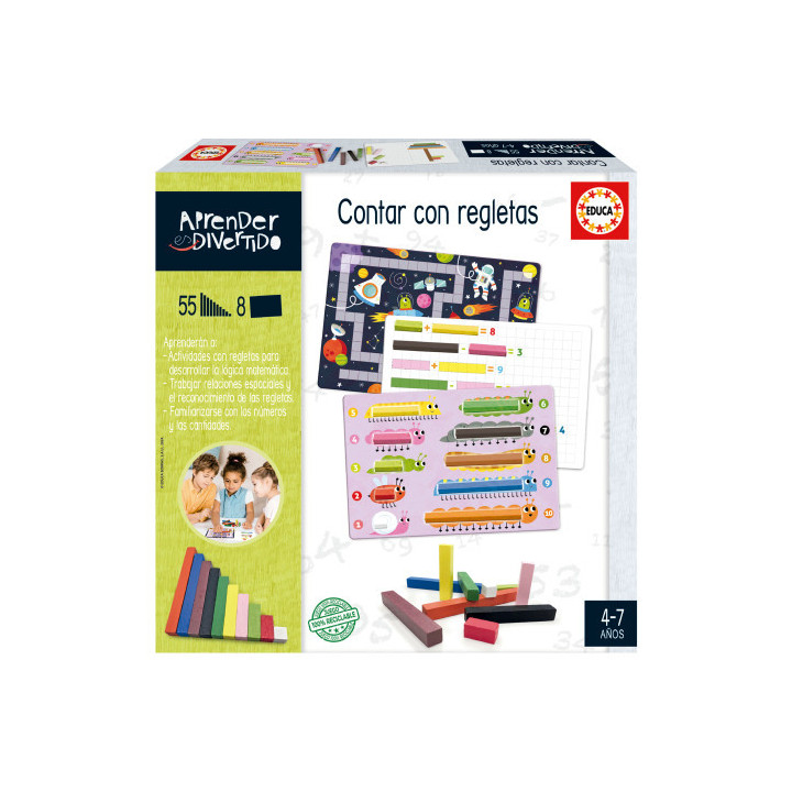 Juego contar con regletas (col. aprender es divertido) educa borras 20110