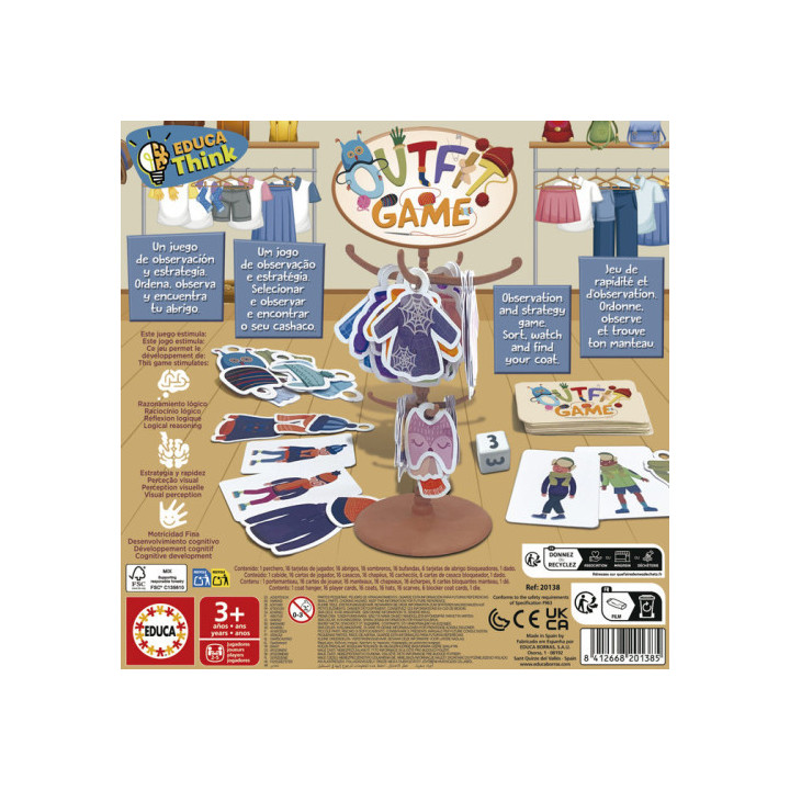 Caja juego crea outfit (col. educa think) educa borras 20138