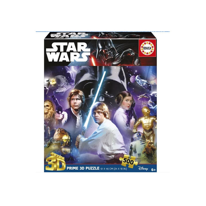 Puzzle 3d 500 star wars classic "3d lenticular puzzle" educa borras 20052