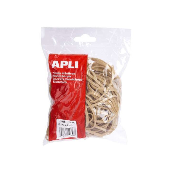 Apli Gomas Elasticas Ø 160 x 3 mm - Alta Calidad - Bolsa con 100g