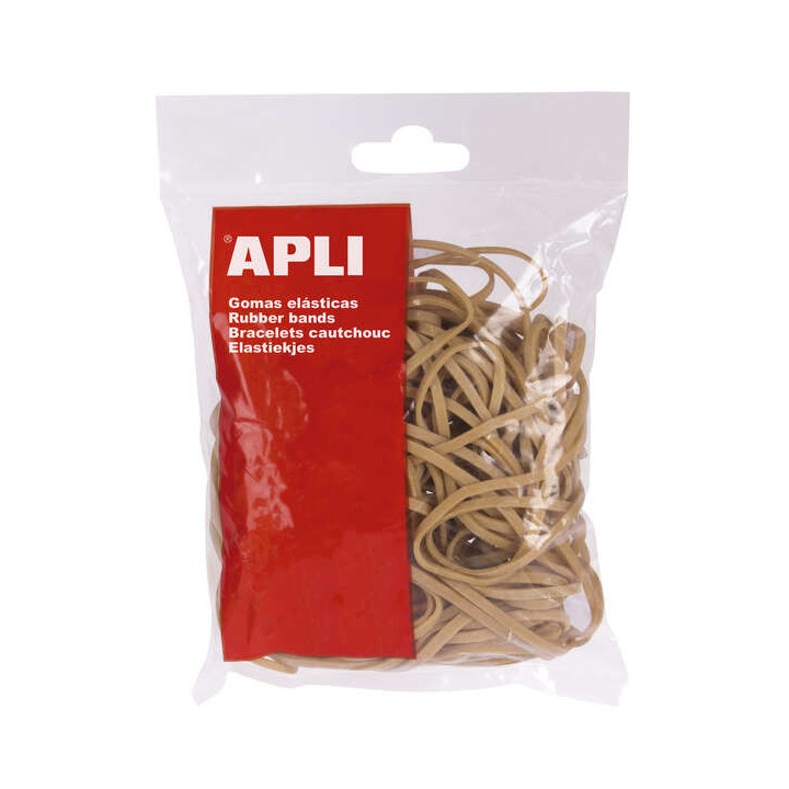 Apli Gomas Elasticas Ø 200x3 mm - 100g - 70% Caucho Natural - Gran Elasticidad y Resistencia