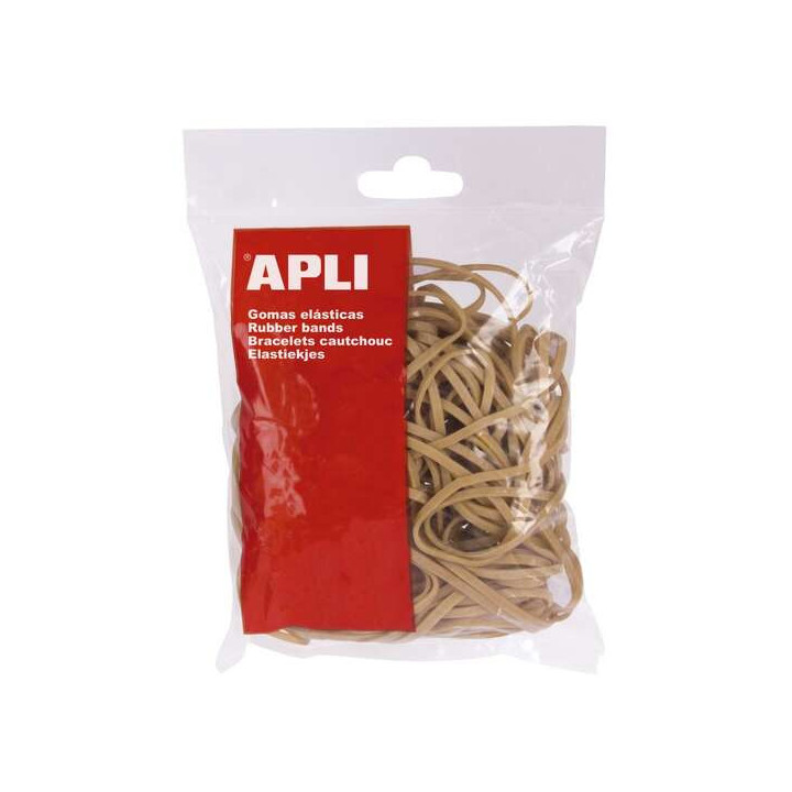 Apli Bolsa 100g de Gomas Elasticas 100 x 5 mm - 70% de Caucho Natural - Gran Elasticidad - Alta Calidad