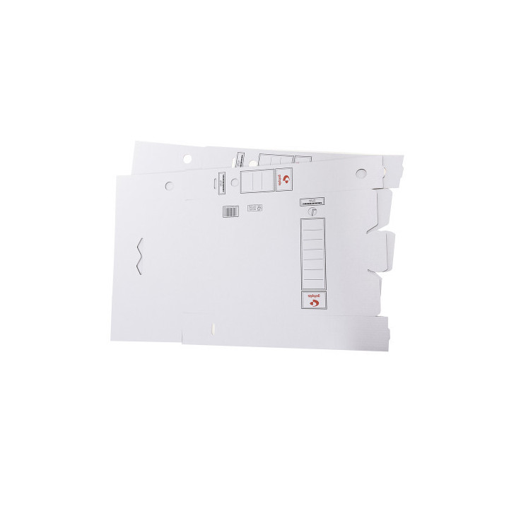 Pack 10 archivadores definitivos carton folio 360x253x100mm blanco grafoplas 70907703