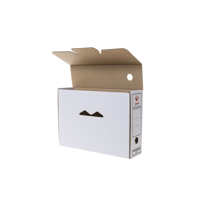 Pack 10 archivadores definitivos carton folio 360x253x100mm blanco grafoplas 70907703