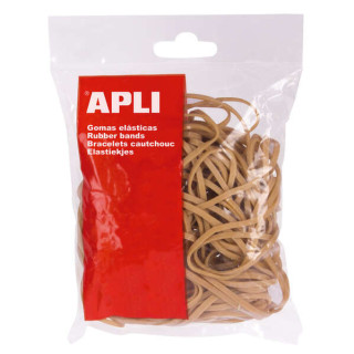 Apli Gomas Elasticas de Caucho Natural - Ø 100 x 2mm - Gran Elasticidad y Resistencia - 1kg de Contenido