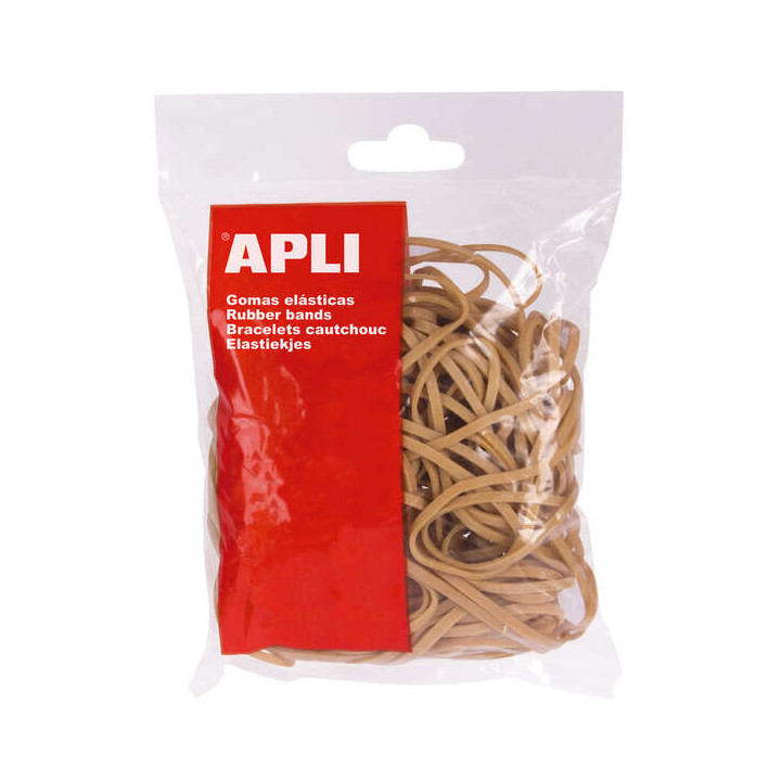 Apli Gomas Elasticas de Caucho Natural - Ø 100 x 2mm - Gran Elasticidad y Resistencia - 1kg de Contenido